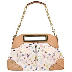 Louis Vuitton White Multicolor Judy GM 2way Handbag M40253 TH2049 XX50156